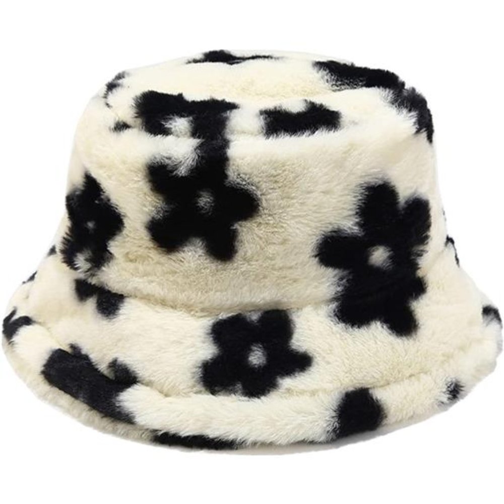 Women's Winter Faux Fur Fuzzy Warm Bucket Hat